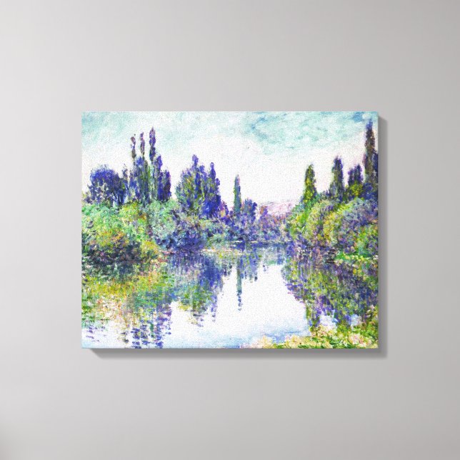 God morgon på Seine, av Claude Monet Canvastryck (Framsida)