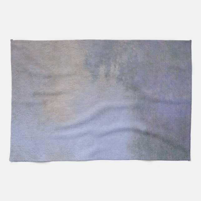 God morgon på Seine nära Giverny av Claude Monet Kökshandduk (Horisontell)