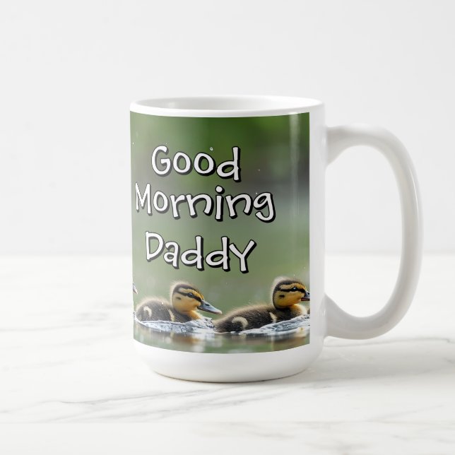 God morgon, pappa - Ankor på vattnet Kaffemugg (Höger)