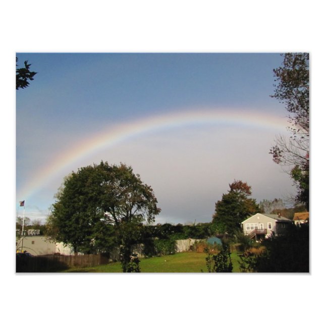 God morgon Rainbow ~ Photo Fototryck (Framsidan)