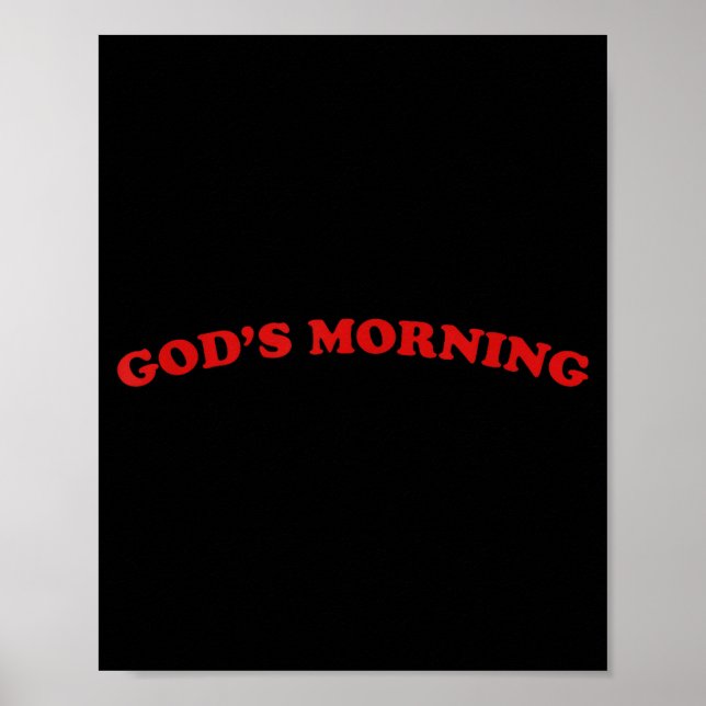 God morgon religiös gud  poster (Framsidan)
