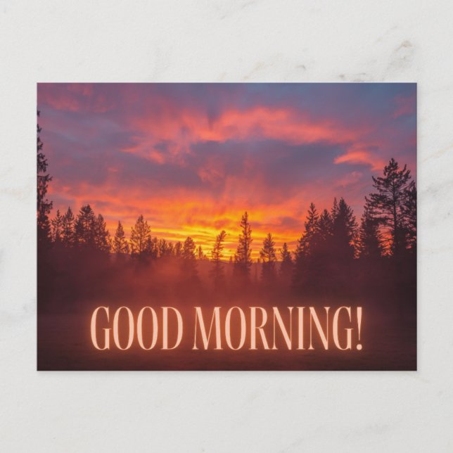God Morgon Rost Vykort (Framsida)