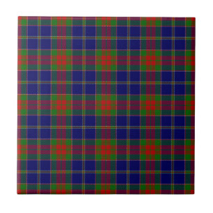 God morgon Scottish Tartan Mönster Kakelplatta