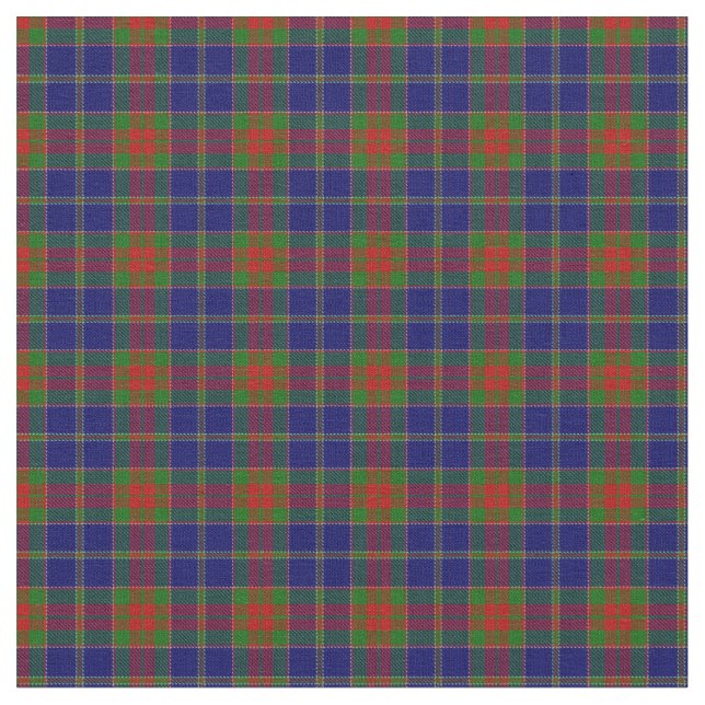 God morgon Scottish Tartan Mönster Tyg (Närbild)