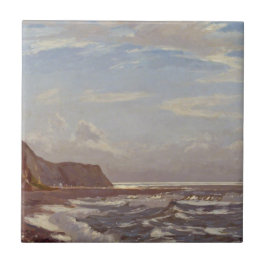 God morgon Seashore på Isle of Wight Kakelplatta