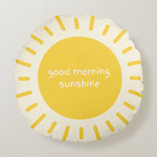 god morgon solsken barnkammardyna rund kudde