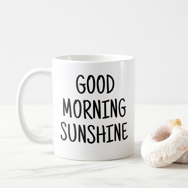 God morgon solsken kaffemugg (Med munk)