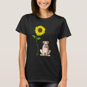 God Morgon Solsken Kärlek Min Engelsk Bulldog Hund T Shirt