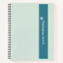 God Morgon Solsken Minimalistisk Anteckningsbok -