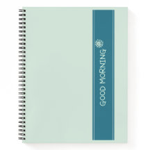 God Morgon Solsken Minimalistisk Anteckningsbok -
