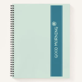God Morgon Solsken Minimalistisk Anteckningsbok - 