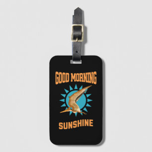 God Morgon Solsken Pterodactyl Dino Bagagebricka