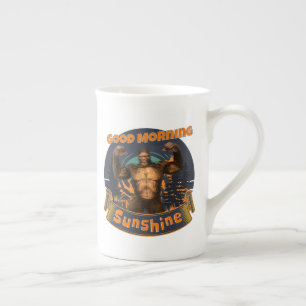 God Morgon Solsken Rolig Bigfoot Benporslin Mugg