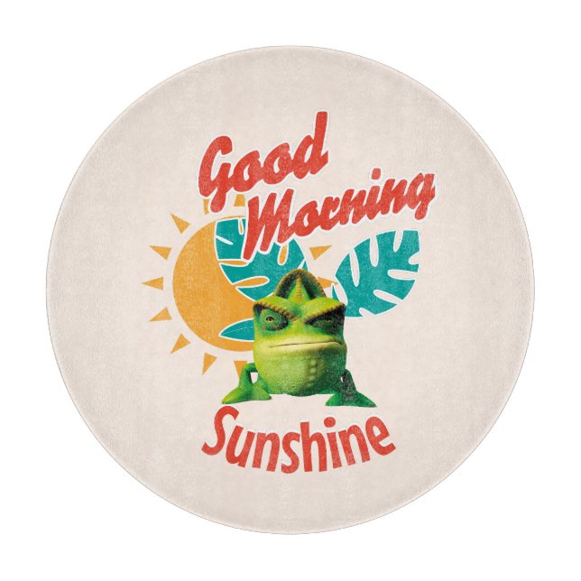 God Morgon Solsken Rolig Kameleont (Framsidan)