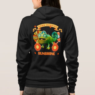 God Morgon Solsken Rolig Kameleont T Shirt