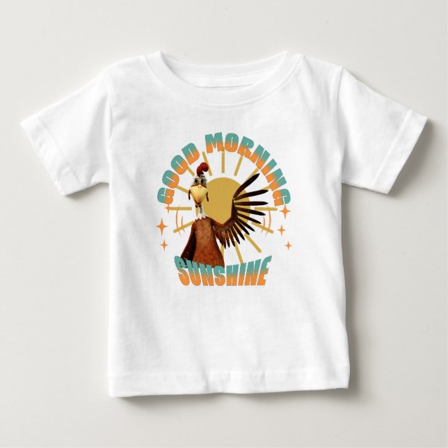 God Morgon Solsken Rolig Tupp T Shirt (Framsida)