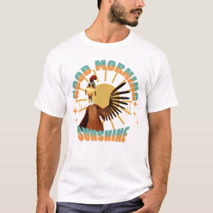 God Morgon Solsken Rolig Tupp T Shirt