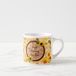 God Morgon Solsken Solfjäril Frukost Kaffe Espressomugg