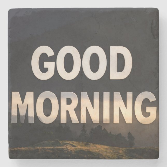 God morgon stenunderlägg (Framsidan)
