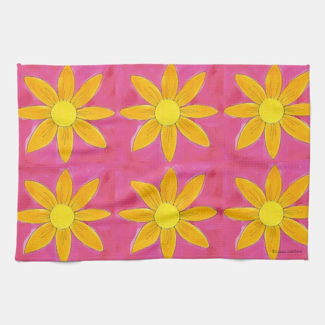 God morgon Sunshine - American MoJo Hand Towel Kökshandduk (Horisontell)