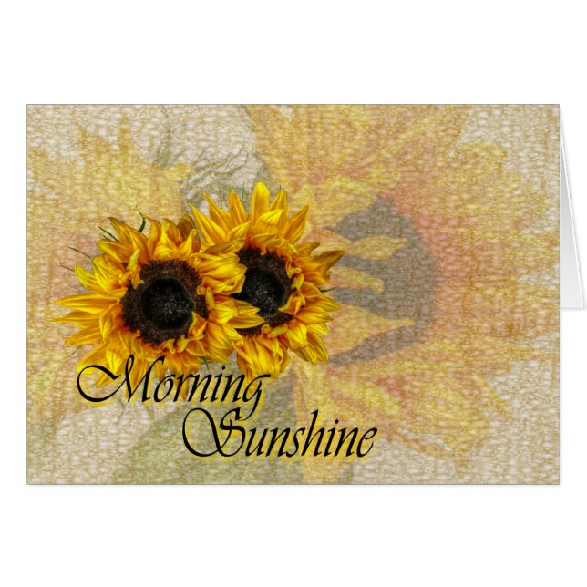 God morgon, Sunshine.. Hälsningskort (Framsidan Horizontal)