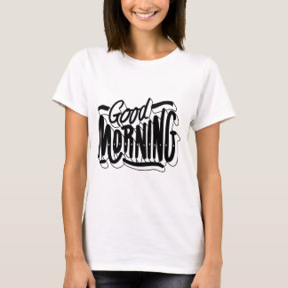 God Morgon T-Shirt – Glad & Positiv Grafik