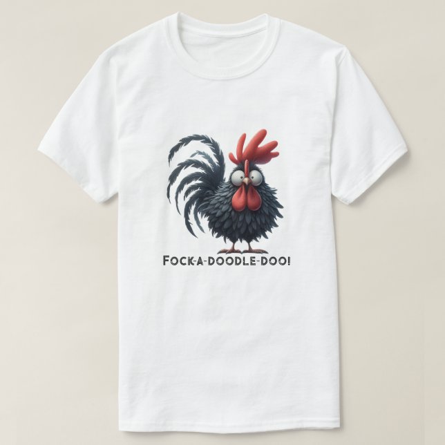 God morgon Tupp - Fock-a-doodle-doo! T Shirt (Design framsida)