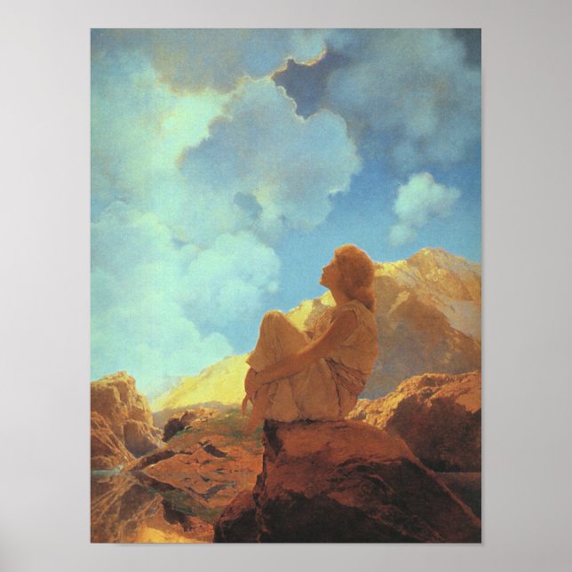 God morgon (Vår), Maxfield Parrish Fine Art Poster (Framsidan)