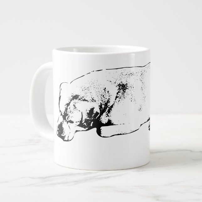 God morgon, varmt hjärta jumbo mugg (Framsida vänster)
