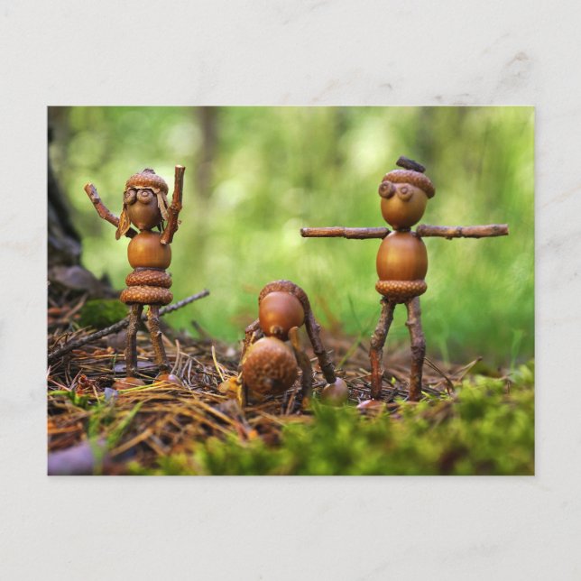 God morgon vid campingplatsen vykort (Framsida)