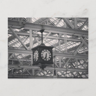 God morgon vid Glasgow Central Station Vykort