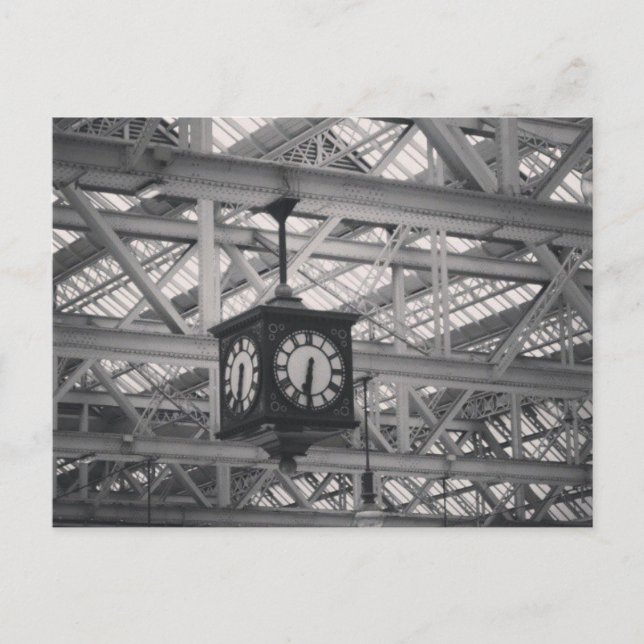 God morgon vid Glasgow Central Station Vykort (Framsida)