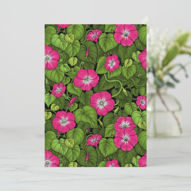God morgon vid rosa och grönt (Stående Fram)