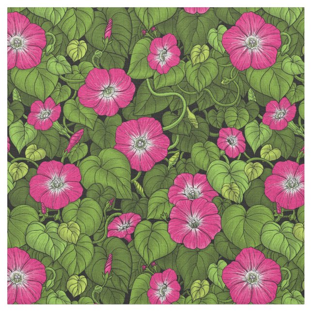 God morgon vid rosa och grönt tyg (Närbild)