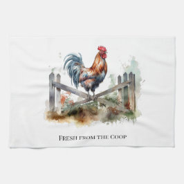 God morgon: Watercolor Tupp, anpassningsbar Kökshandduk