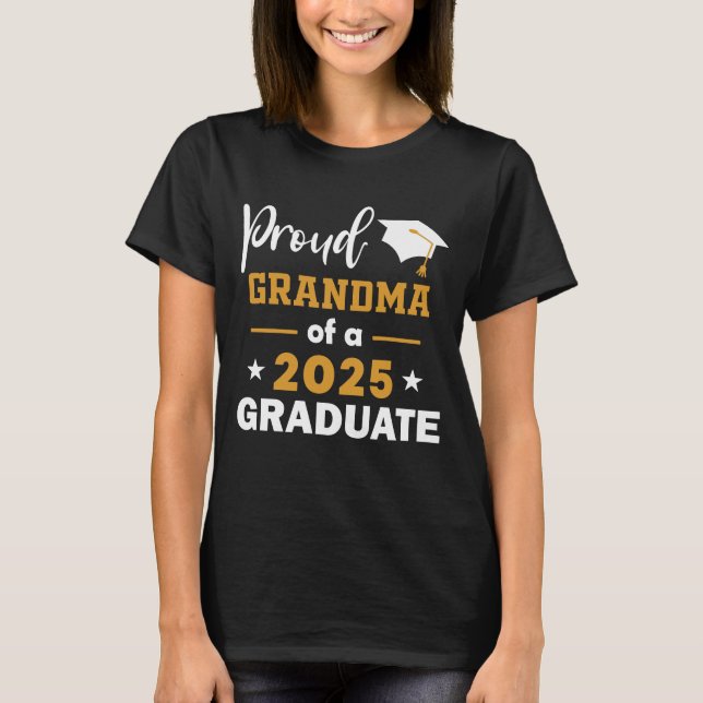 God mormor i klass 2025 Student 2025 T Shirt (Framsida)