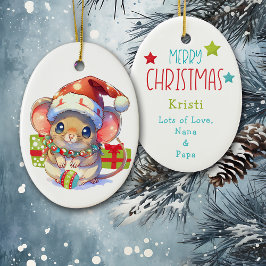 God Mouse Kids jul jul Julgransprydnad Keramik