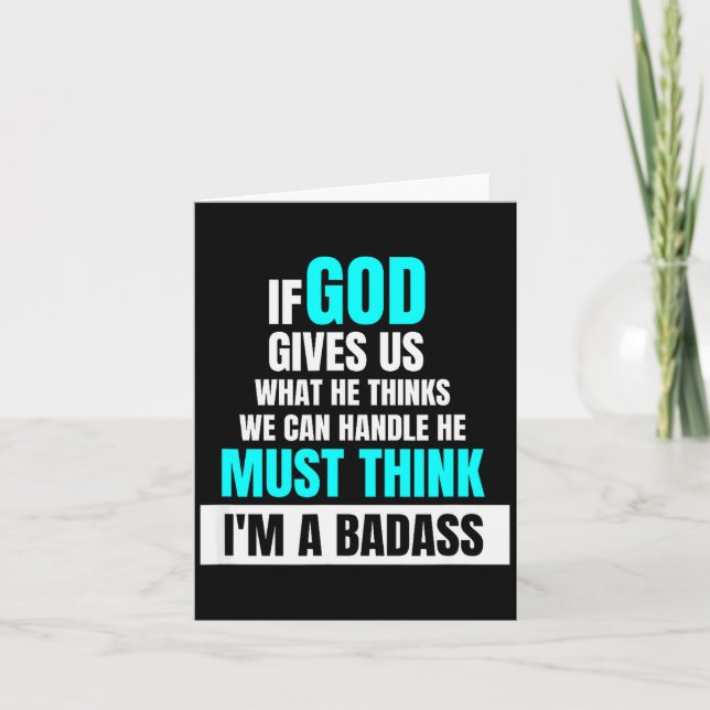 God Must Think I'm A Bad - Funny Cancer Survivor J Kort (Framsida)