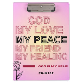   God, My Love & Help Psalm 28:7 