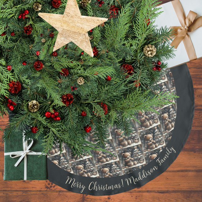 God Nalle jul Julgransmatta Borstad Polyester (Skapare uppladdad)