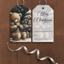 God Nalle jul Presentetikett