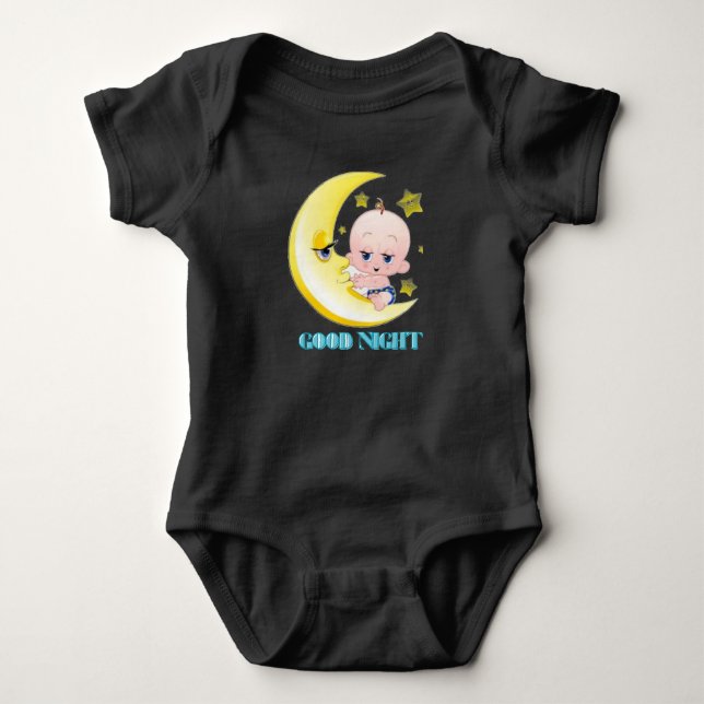 God natt baby bodysuit. t shirt (Framsida)