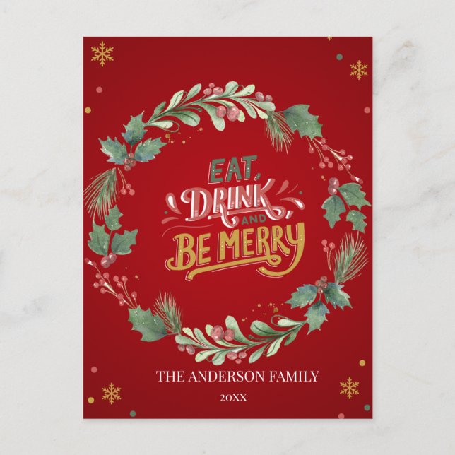 "God natt: Julskslaget Vykort (Framsida)