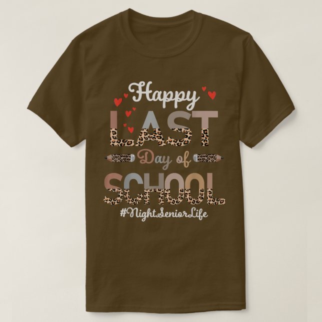 God natt, Lycklig förra dagen, leopard T Shirt (Design framsida)