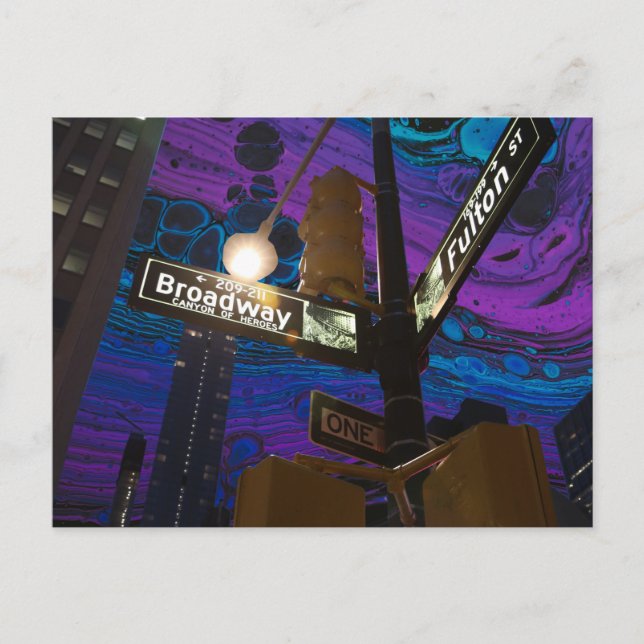 God natt, nytt arbete vykort (Framsida)