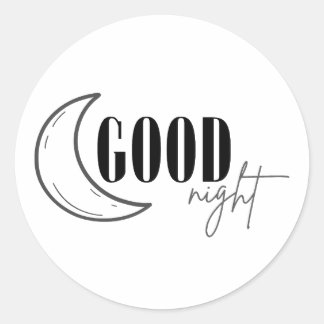 God natt runt klistermärke
