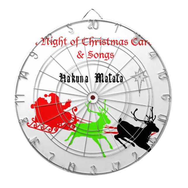 God natt Sång och Sång Hakunamatata Darttavla (Framsidan)