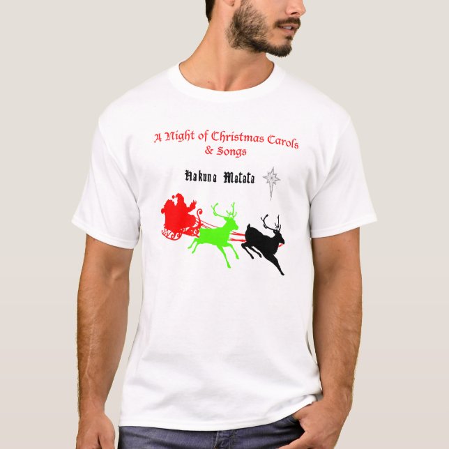 God natt Sång och Sång Hakunamatata Tee Shirt (Framsida)