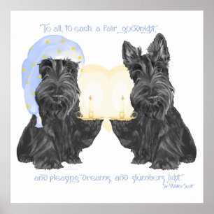 God natt Scotties Poster