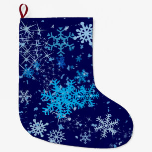 God natt Snowfall Stor Julstrumpa